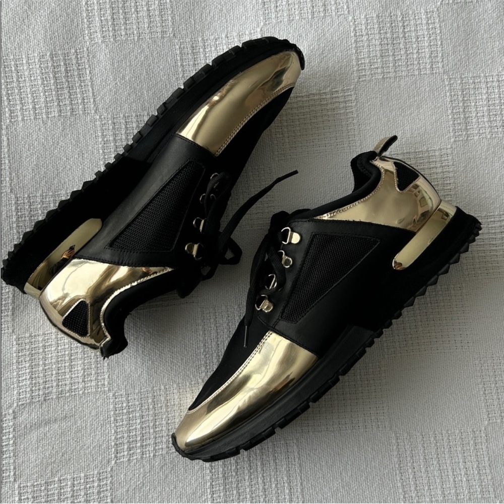 Vinci The Emir Gold Leather Men sneaker limited edition 
size 10